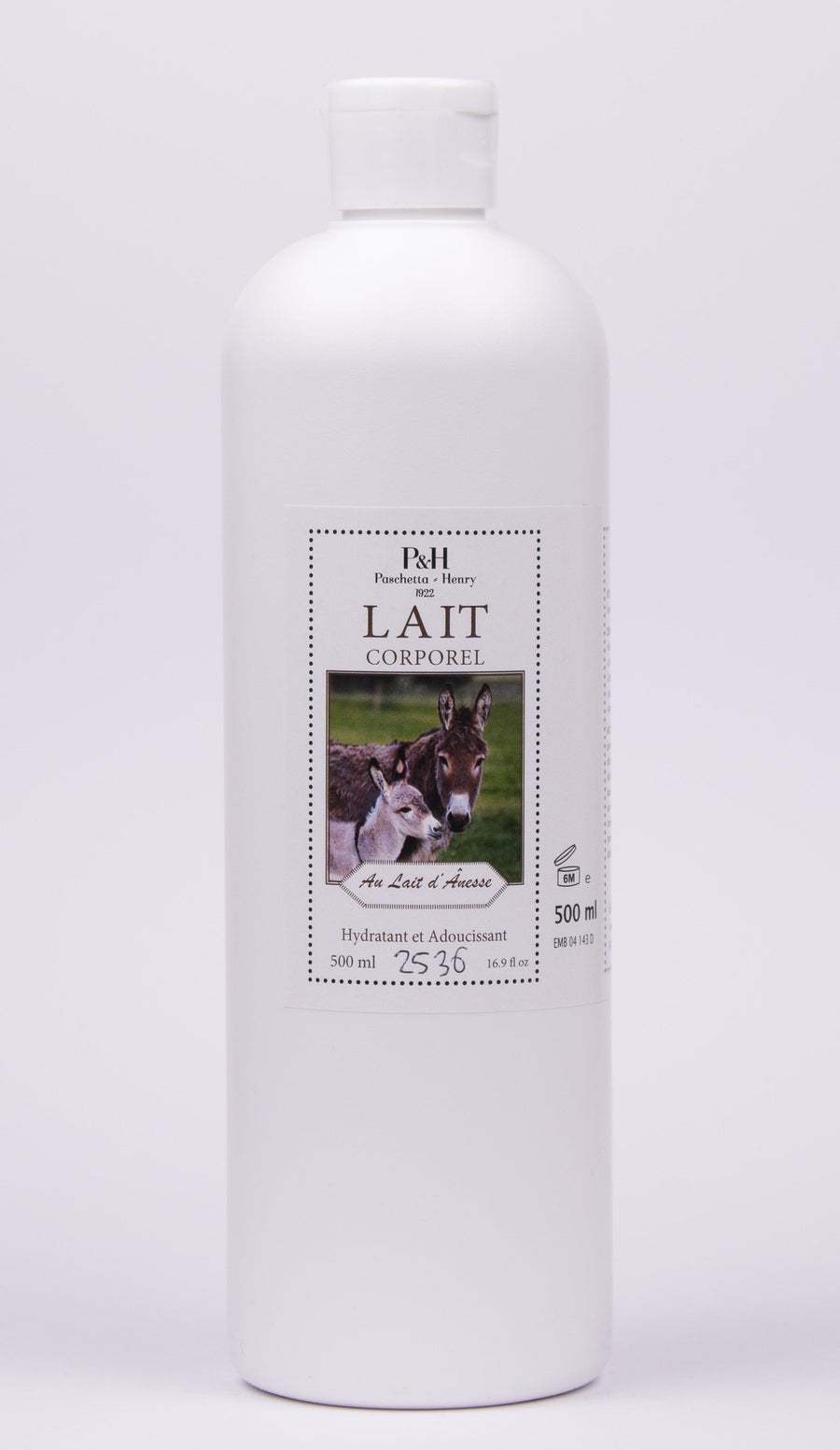 Cosmétique Lait d'ânesse 500 ml