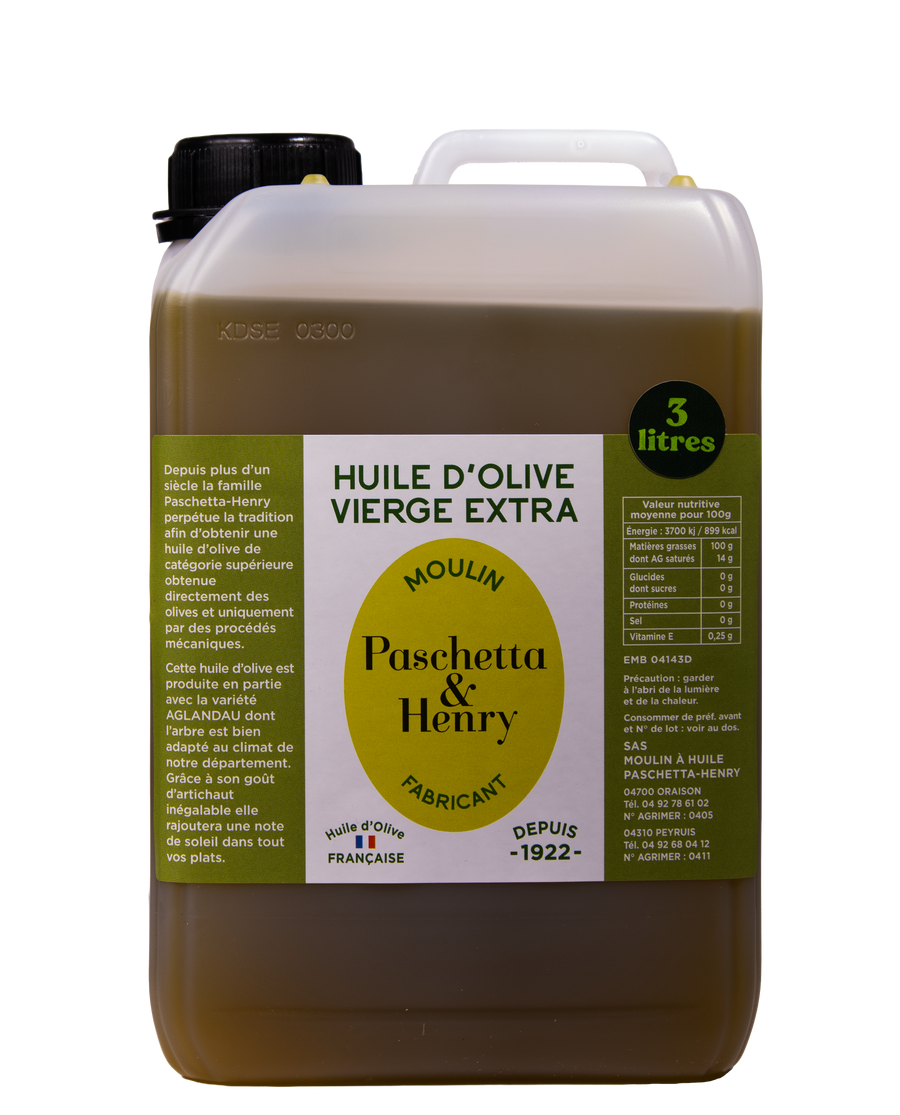 FRANCE 3 L • Extra Virgin Olive Oil • Aglandau