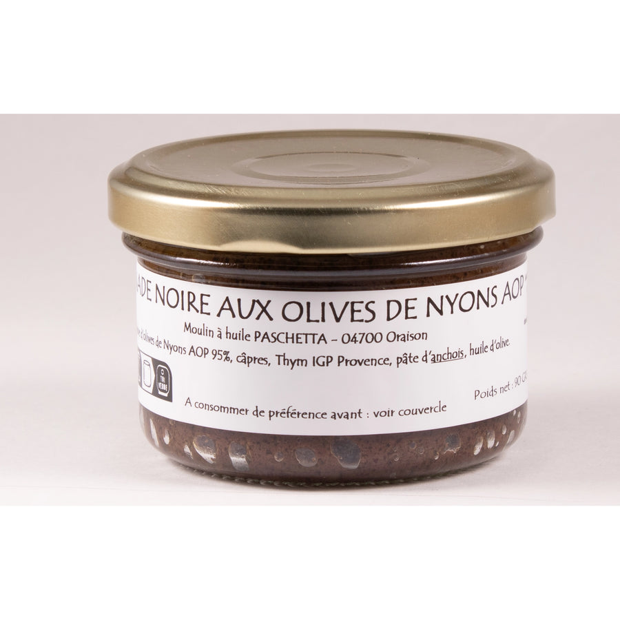 Tapenade Noire aux olives de Nyons AOP 90 g
